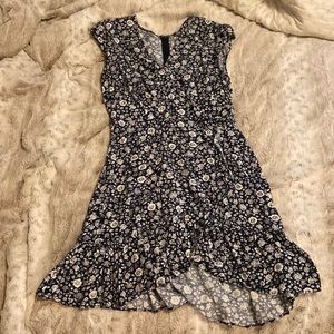 Black and white floral dress